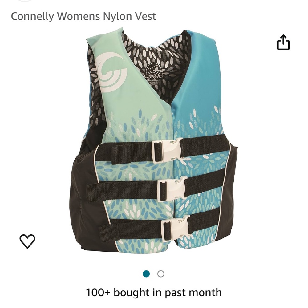 Connelly Women's 3-Belt Nylon Life Vest, CGA